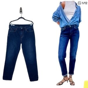GAP Women's Dark Blue Girlfriend Jeans 31